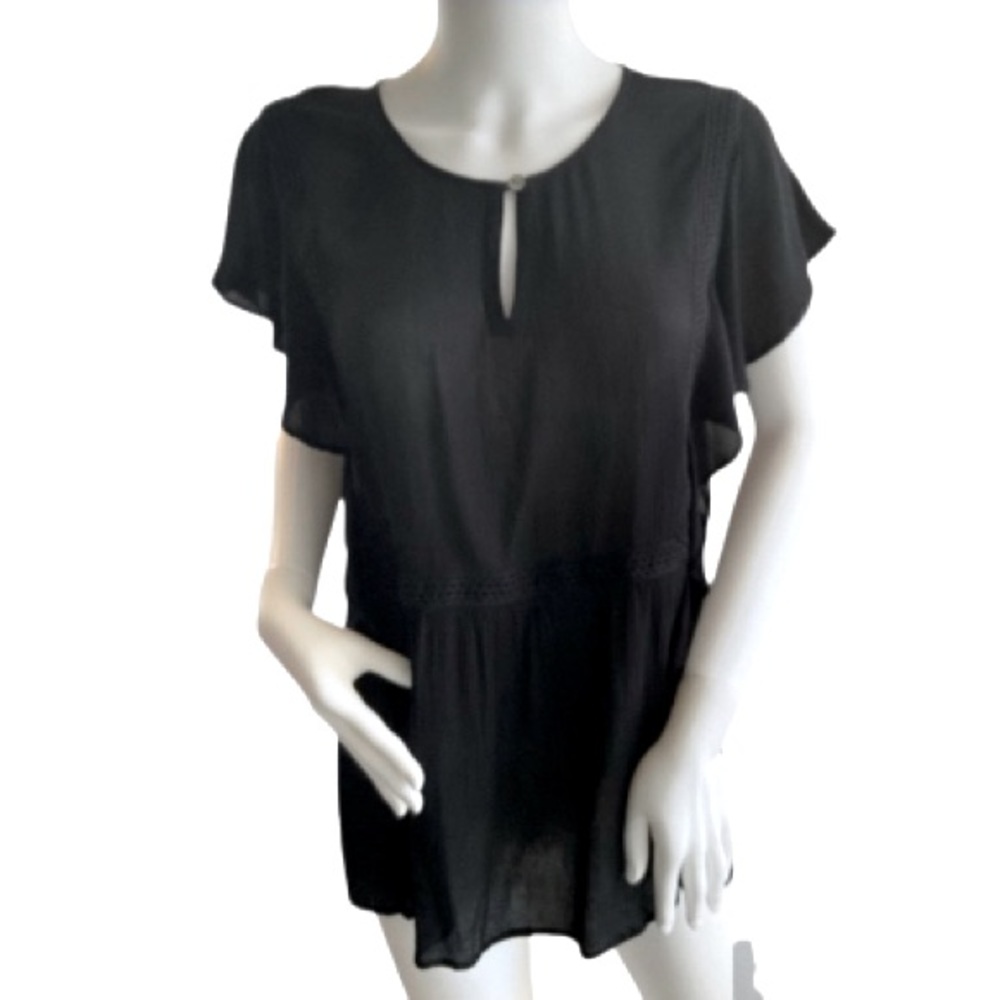 J. Jill Flutter Sleeve Blouse